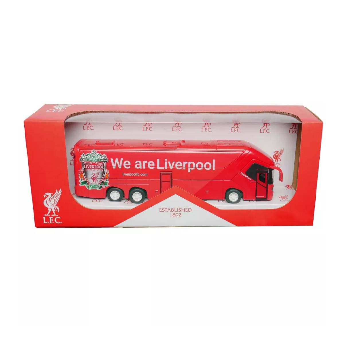 BanboToys Soccer Tour Liverpool Bus - Red