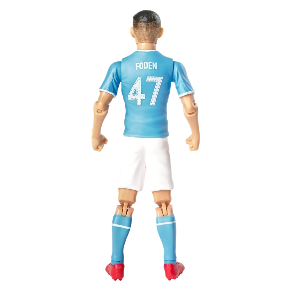 BanboToys Manchester City Foden 8" Collectible Soccer Action Figure - Blue/White
