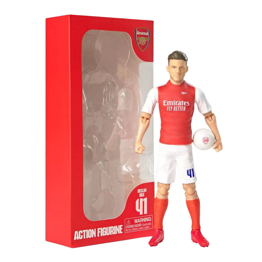BanboToys Arsenal Declan Rice 8" Collectible Soccer Action Figure - Red/White