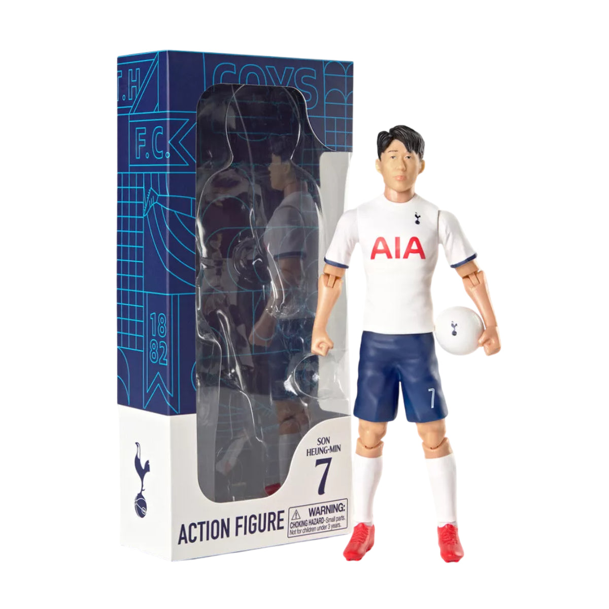 Banbo Tottenham Hotspur Son Heung-Min Manchester City 8" Soccer Action Figure - White/Blue