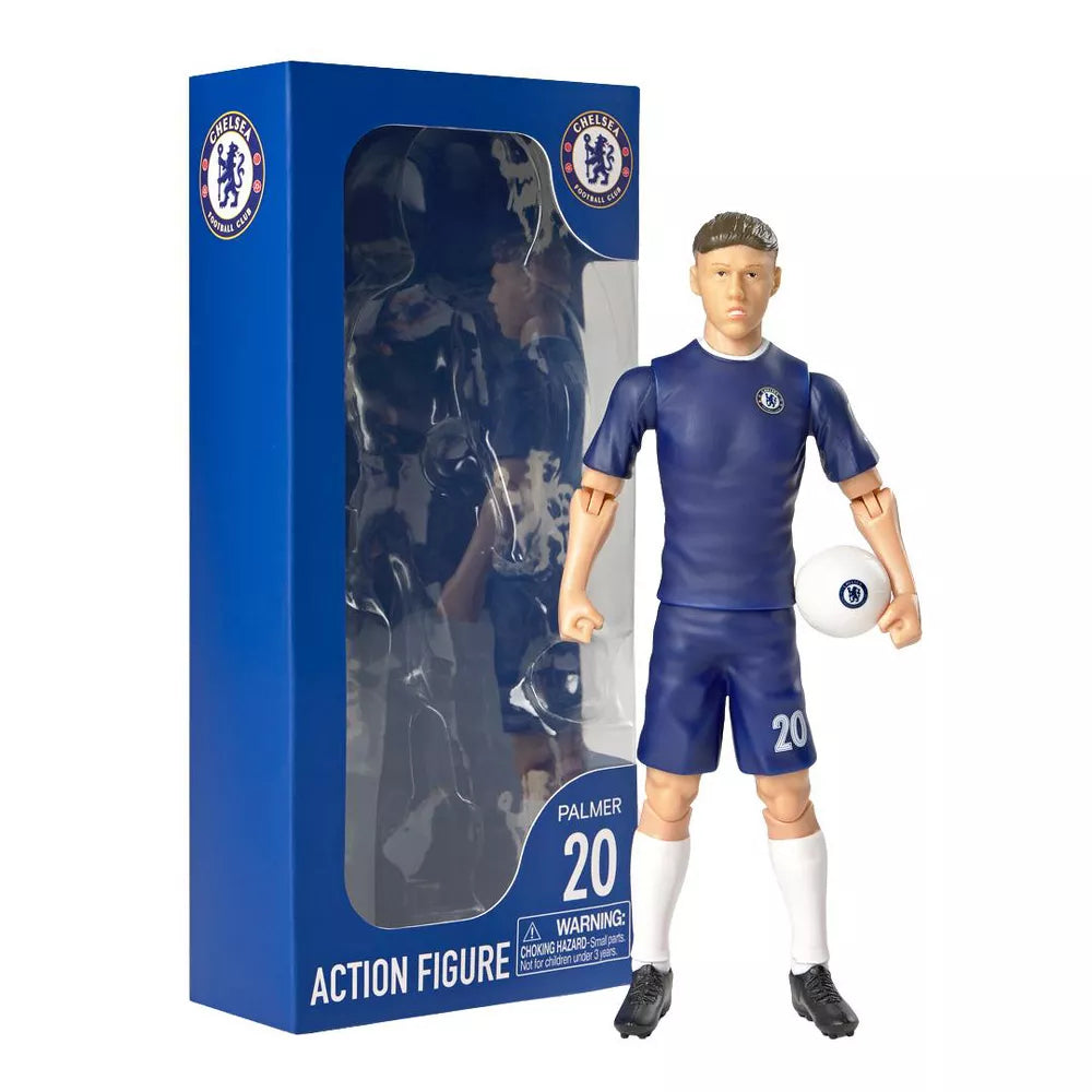 BanboToys Chelsea Cole Palmer 8" Collectible Soccer Action Figure - Blue
