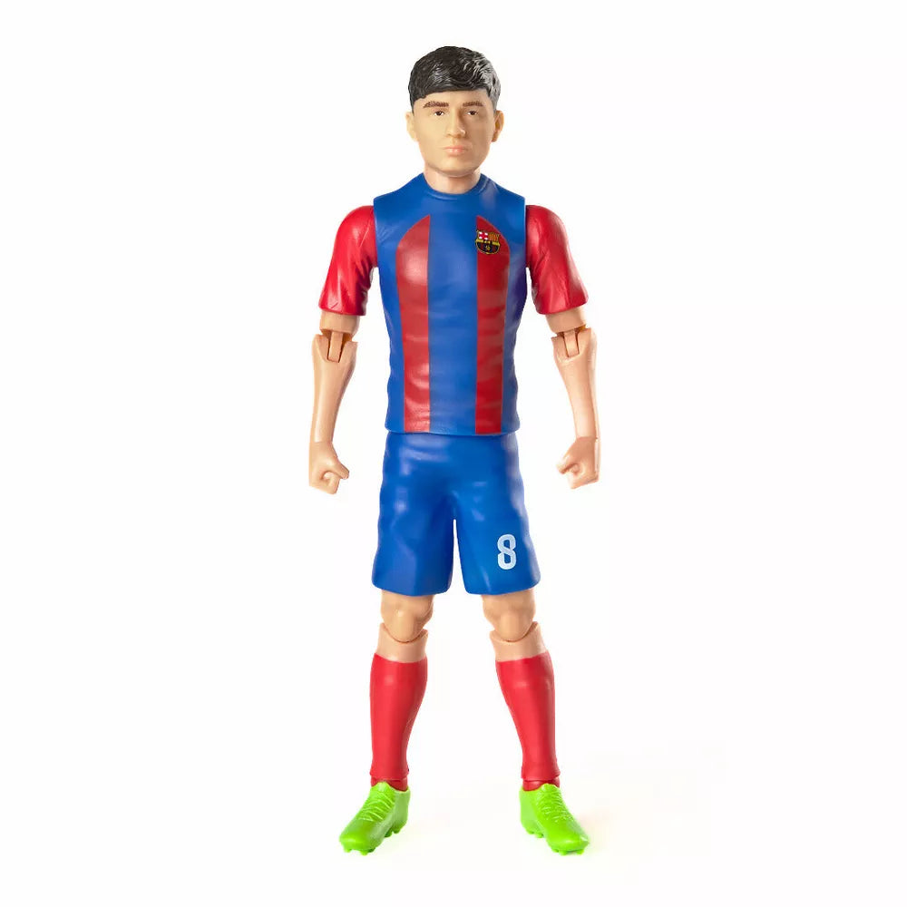 BanboToys FC Barcelona Pedri 8" Collectible Soccer Action Figure - Red/Blue
