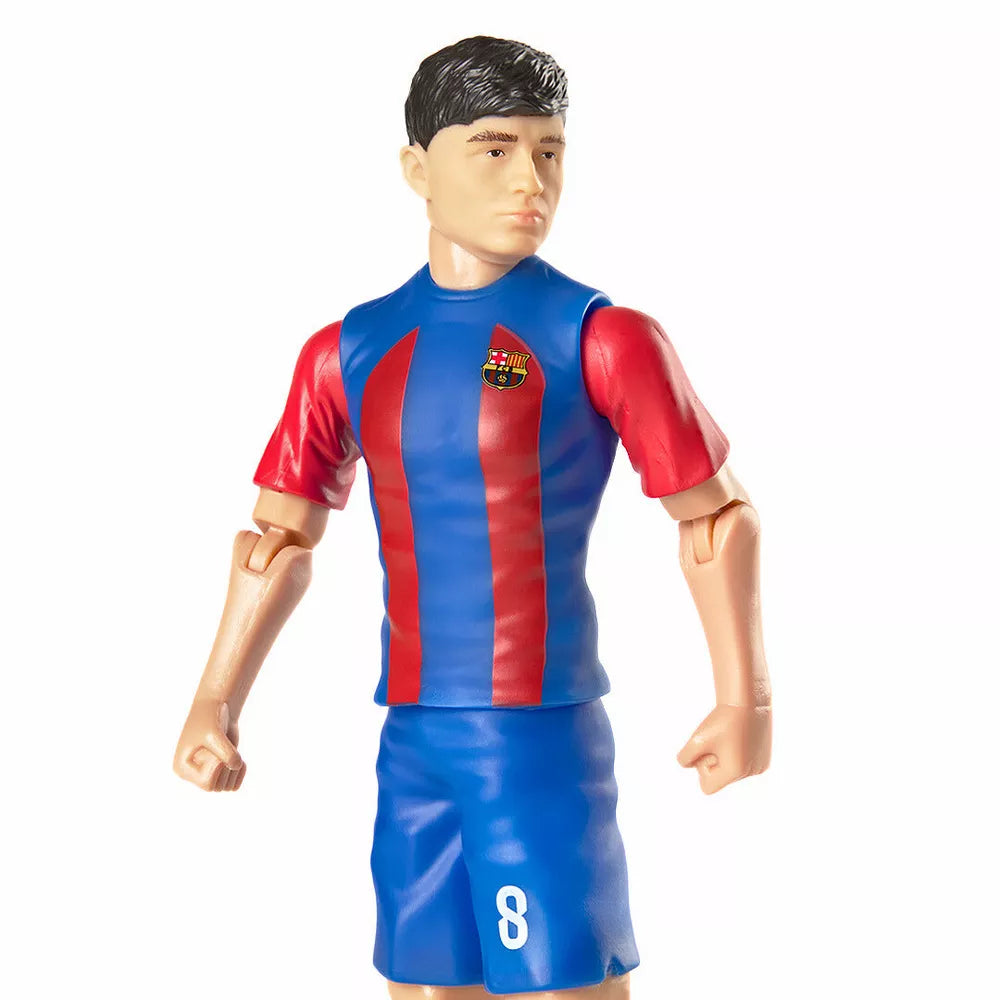 BanboToys FC Barcelona Pedri 8" Collectible Soccer Action Figure - Red/Blue