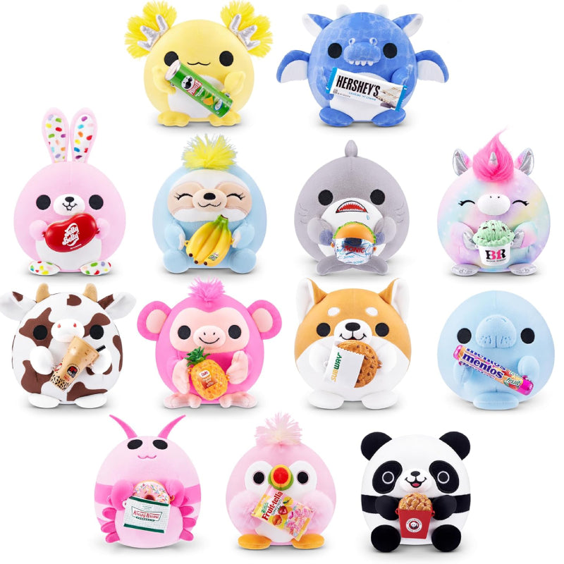 Snackles Series 2 Mystery Capsule Stuffed Animal Plush Toy - Assortment