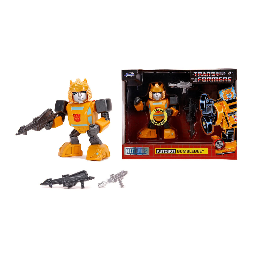 Figura de acción de Bumblebee de Transformers G1 de 4" de Jada Toys, color amarillo