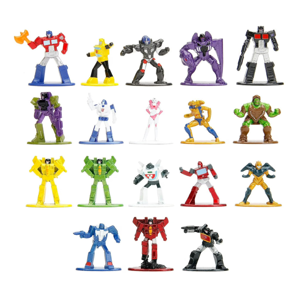 Jada Toys Transformers Nano Metalfigs 18-Pack, Multicolor - Curacao