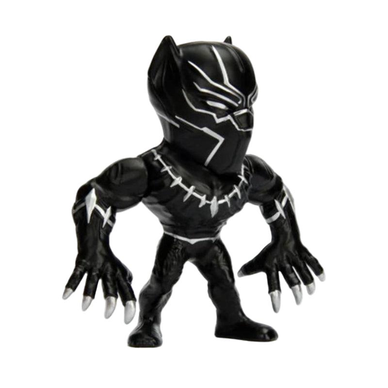 Figura de acción de Pantera Negra de Marvel Avengers de 4" de Jada Toys, de fundición a presión, color negro