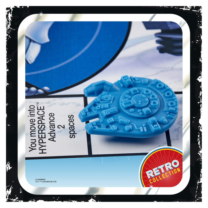Hasbro Star Wars Hoth Ice Planet Adventure Retro Board Game with Snowspeeder Luke Action Figure