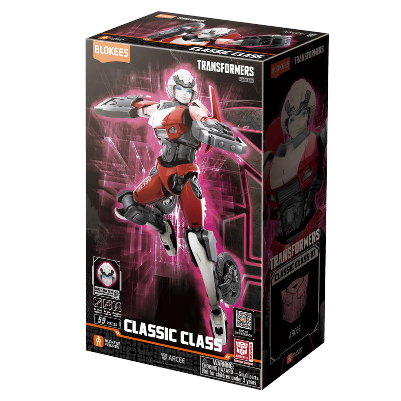 Blokees Transformers Classic Class 07 Rise of the Beasts Arcee Model Kit (59-Pieces)