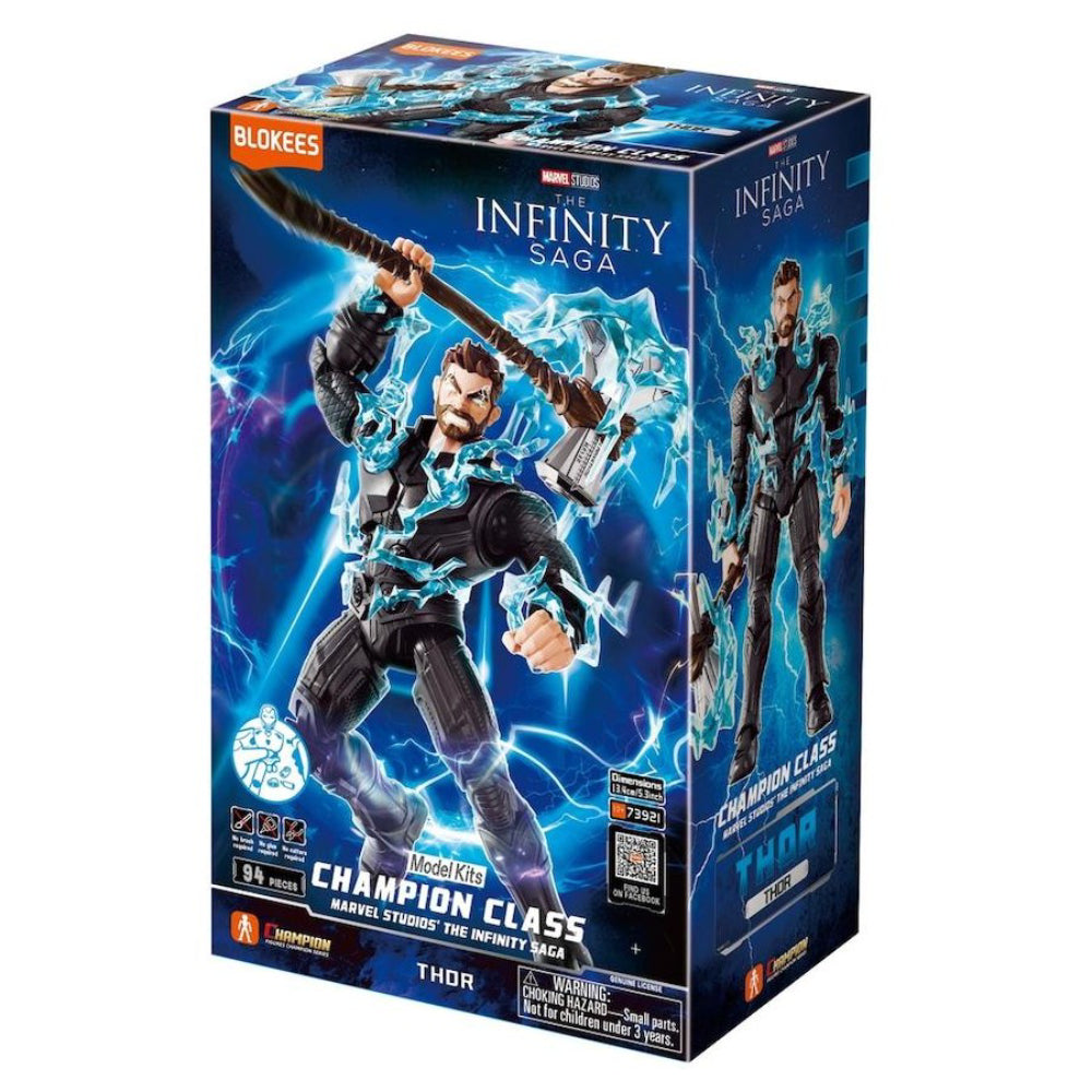 Blokees Marvel The Infinity Saga Champion Class 01 5.3" Thor Model Kit - Black