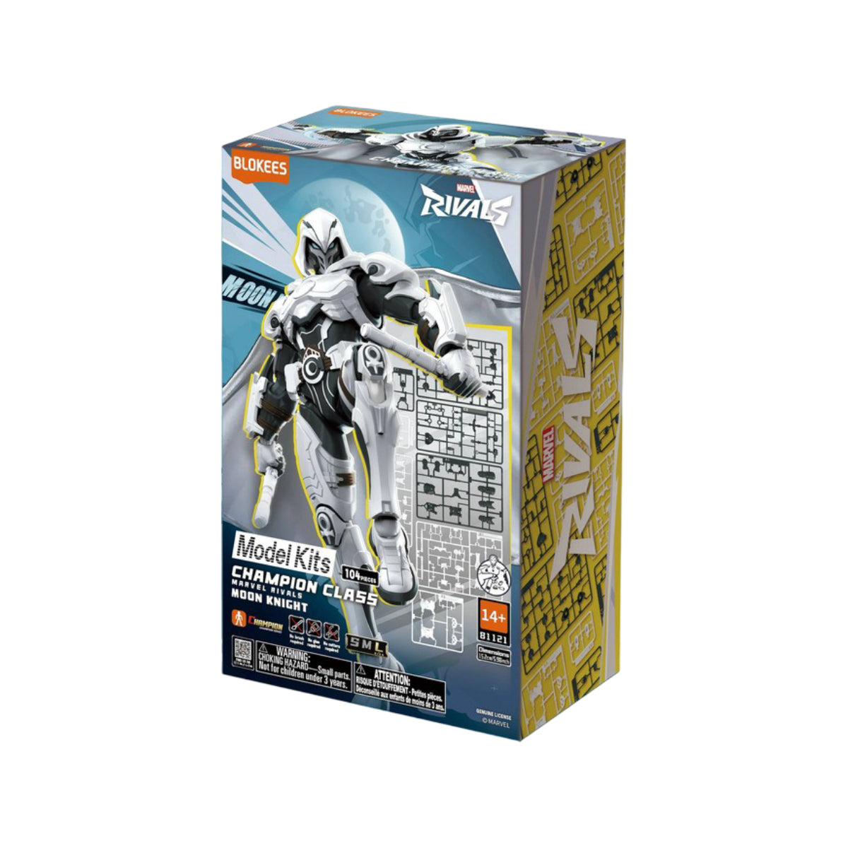Blokees Marvel Rivals Champion Class 10 Moon Knight Model Kit (104-Pieces)