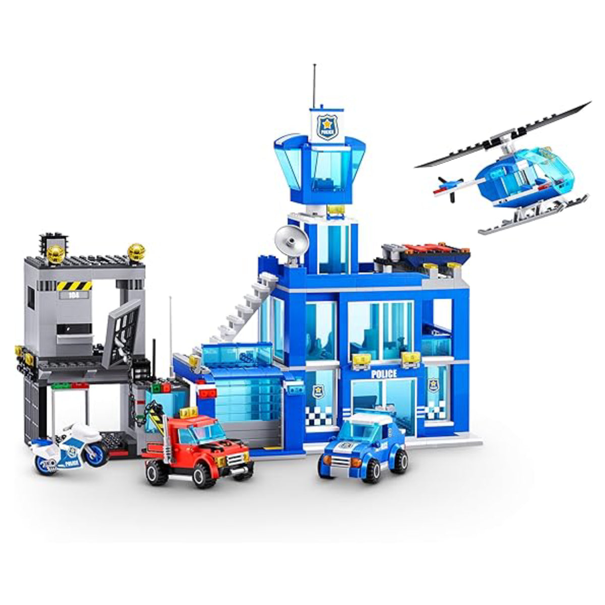 Max Police Adventure Building Bricks Playset (822-Pieces)