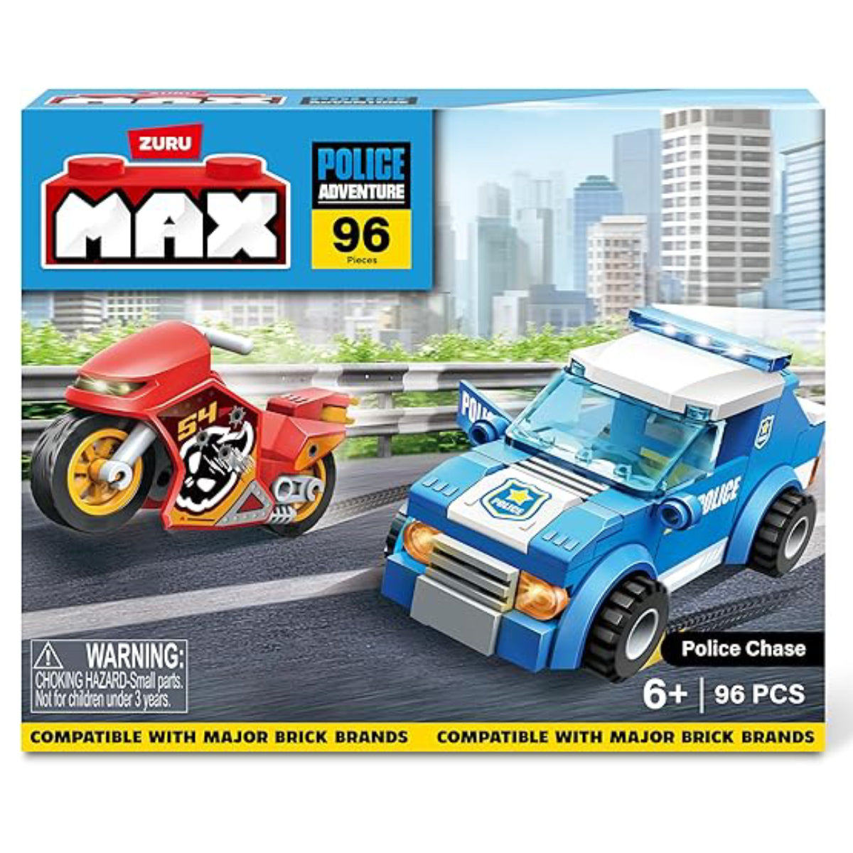 Max Police Adventure Chase Playset (96-Pieces)