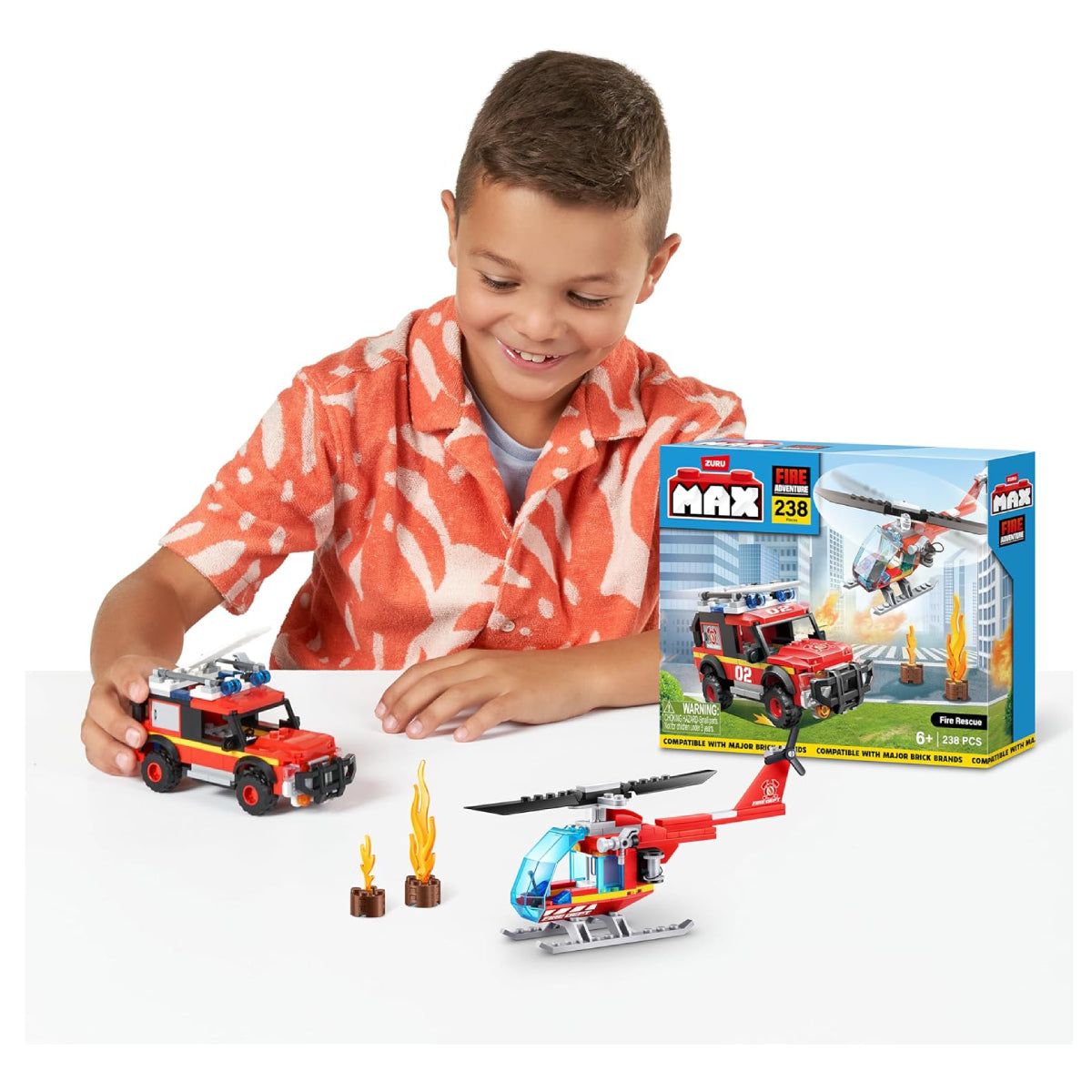 Max Adventure Series 1 Fire Station Playset (238-Pieces)