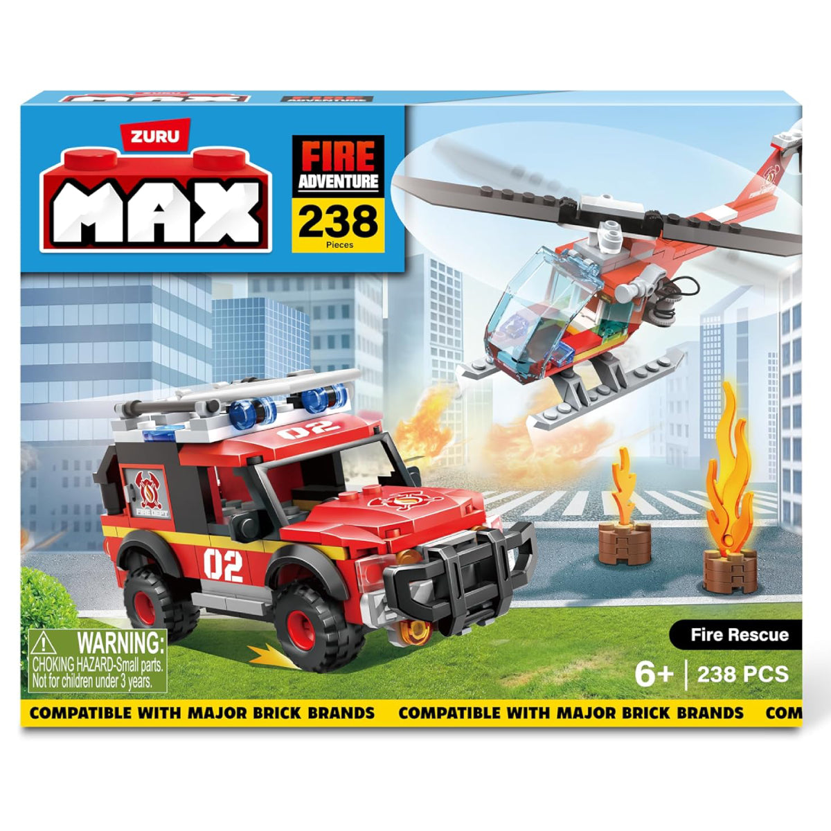 Max Adventure Series 1 Fire Station Playset (238-Pieces)
