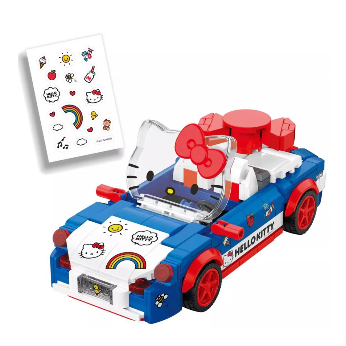 Sanrio Hello Kitty Brickcraft Custom Convertible Building Toy Set (294 Piece)