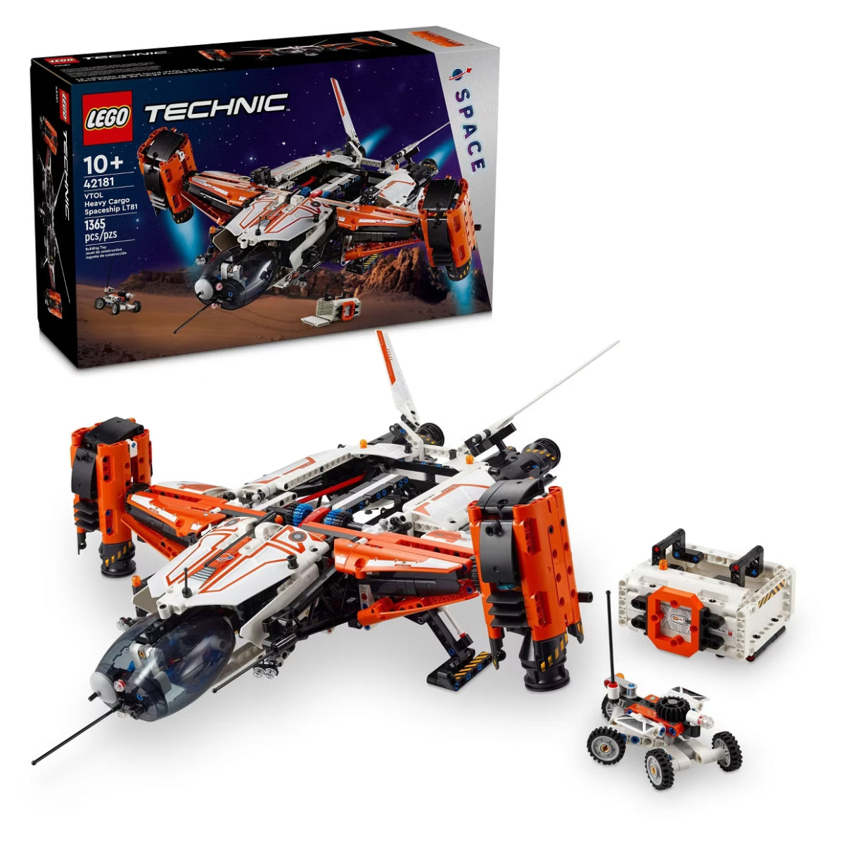 LEGO Technic VTOL Heavy Cargo Spaceship LT81 Building Toy Set (1365-Pieces)