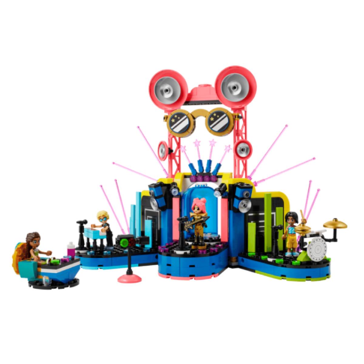 Set de construcción de juguetes LEGO Friends: espectáculo de talentos musicales de Heartlake City (669 piezas)