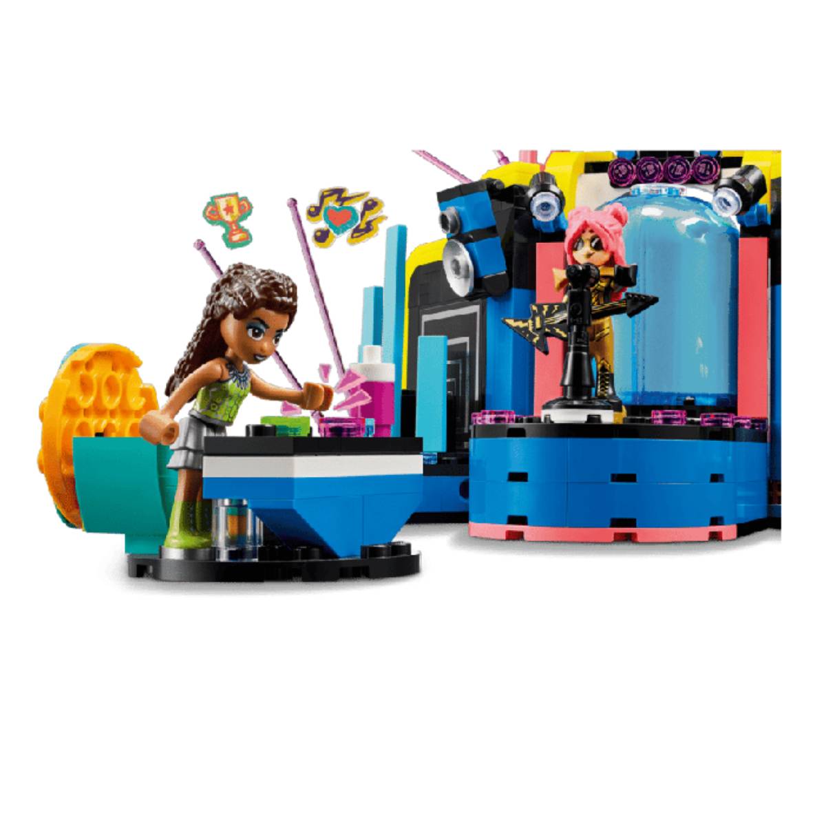 Set de construcción de juguetes LEGO Friends: espectáculo de talentos musicales de Heartlake City (669 piezas)