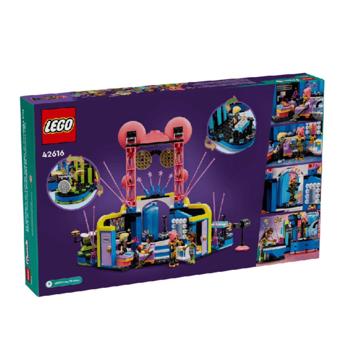 Set de construcción de juguetes LEGO Friends: espectáculo de talentos musicales de Heartlake City (669 piezas)