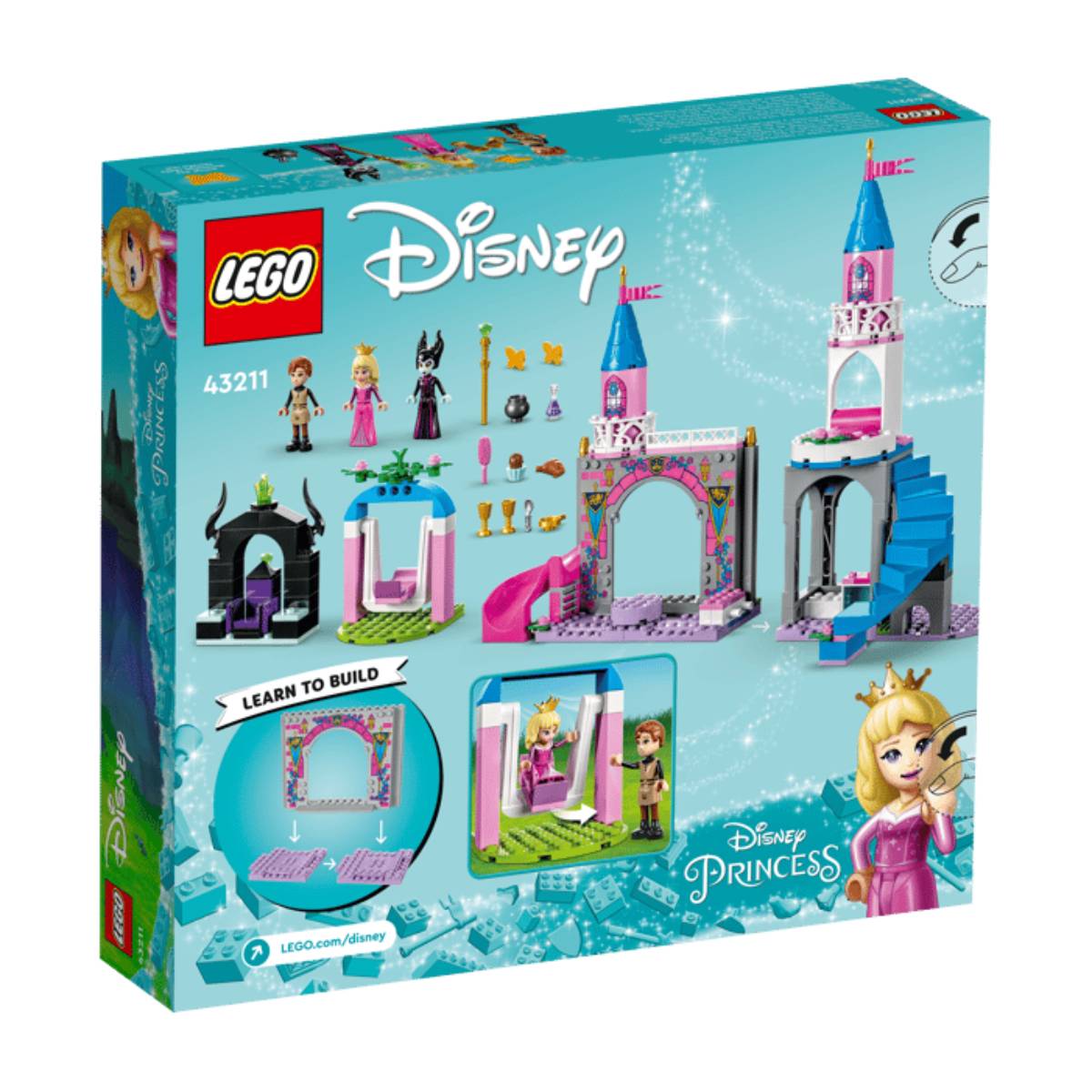 Juego de construcción LEGO Disney Princess Aurora's Castle (187 piezas)