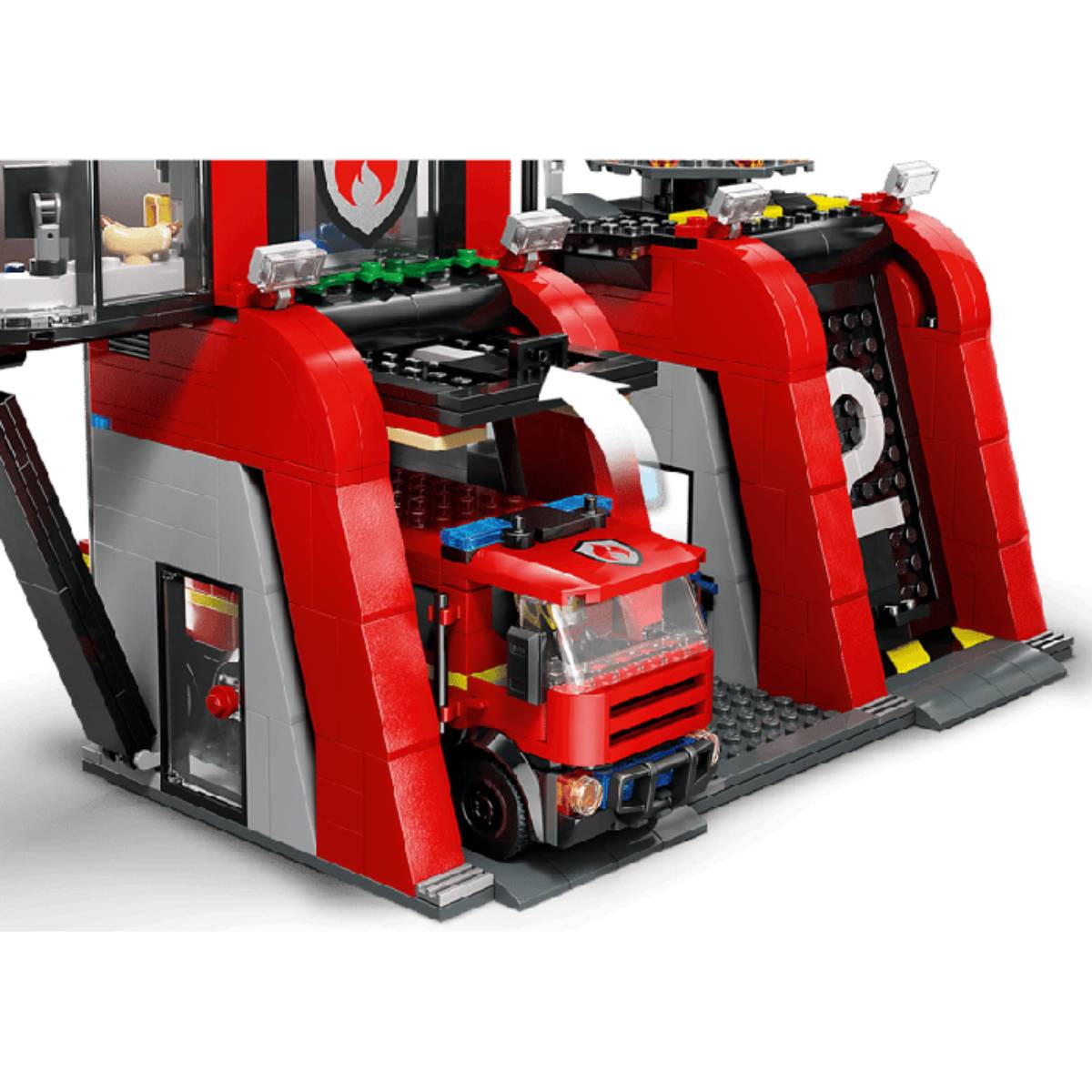 LEGO City Fire Station with Fire Truck Building Toy Set (843-Pieces)