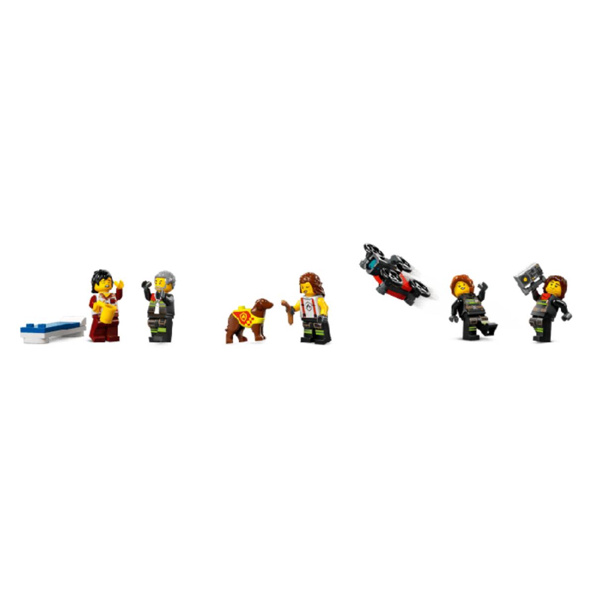 LEGO City Fire Station with Fire Truck Building Toy Set (843-Pieces)