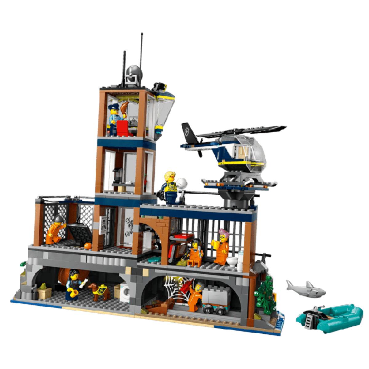Juego de construcción LEGO City Police Prison Island (980 piezas)
