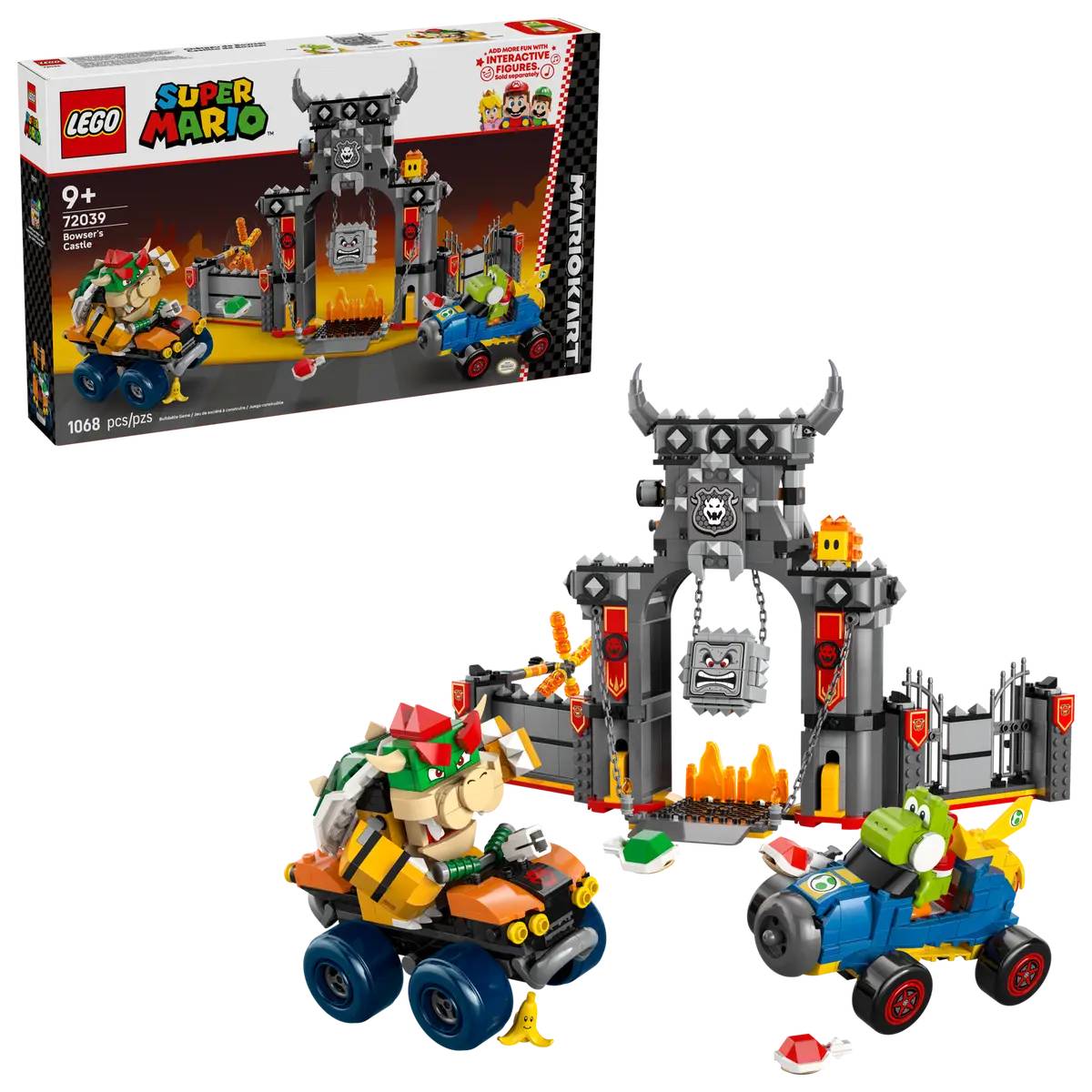 LEGO Mario Kart Bowser's Castle Building Toy Set (1068-Pieces)