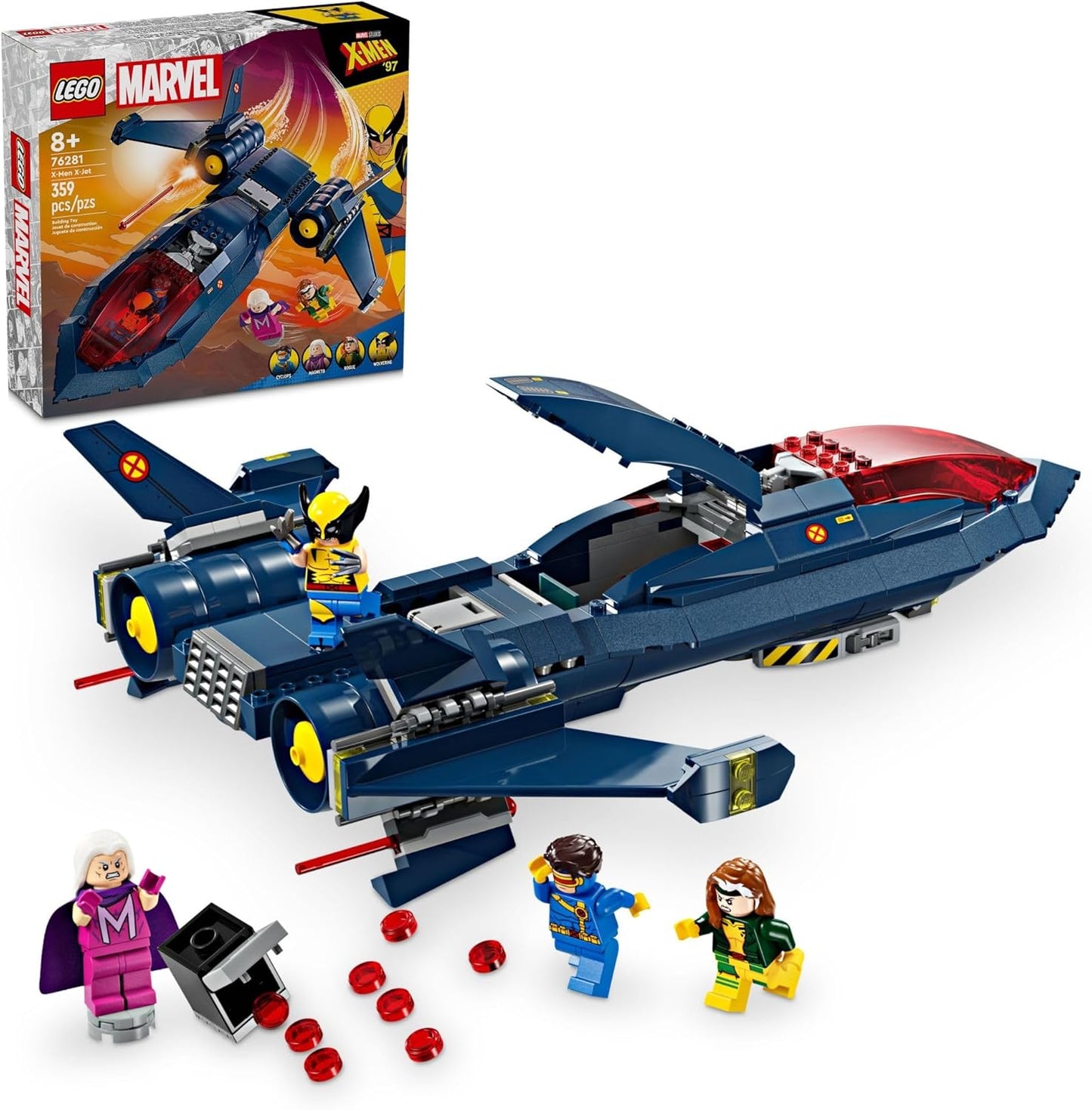 Juego de construcción LEGO Marvel X-Men X-Jet (359 piezas)