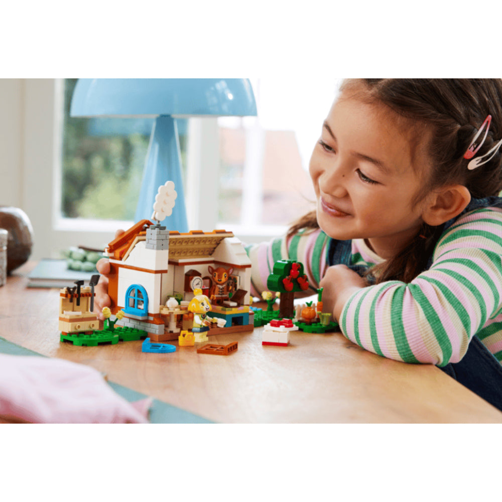 Juego de construcción LEGO Animal Crossing Visita a la casa de Isabelle (389 piezas)