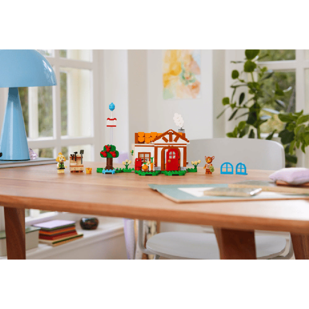 Juego de construcción LEGO Animal Crossing Visita a la casa de Isabelle (389 piezas)