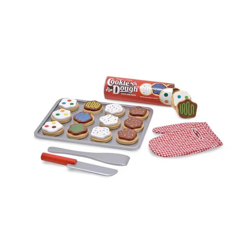 Melissa & Doug Wooden Slice And Bake Cookie Playset