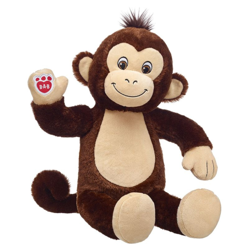 Build-A-Bear 16" Smiley Monkey Stuffed Animal Plush Toy - Brown