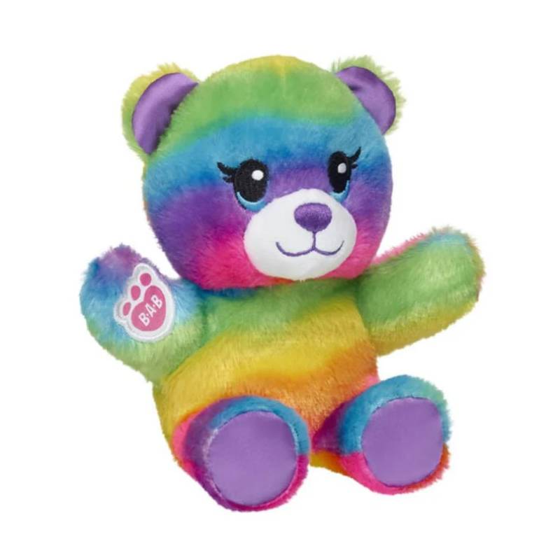Build-A-Bear 7" Mini Beans Rainbow Bear Plush Toy