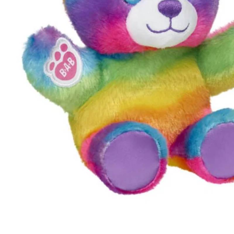 Build-A-Bear 7" Mini Beans Rainbow Bear Plush Toy