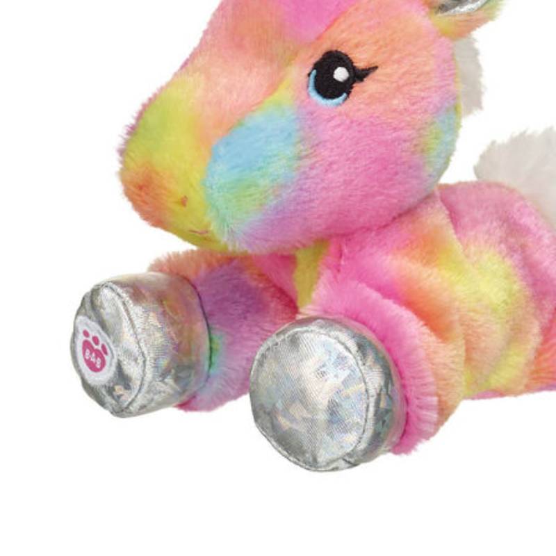 Build-A-Bear 6" Mini Beans Rainbow Unicorn Toy