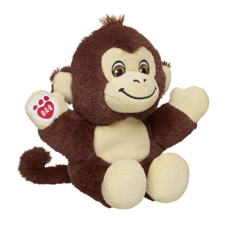Build-A-Bear 7" Mini Beans Smiley Monkey Plush Toy - Brown
