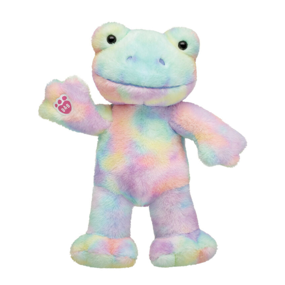 Build-A-Bear 16" Rainbow Clouds Frog Stuffed Animal Plush Toy