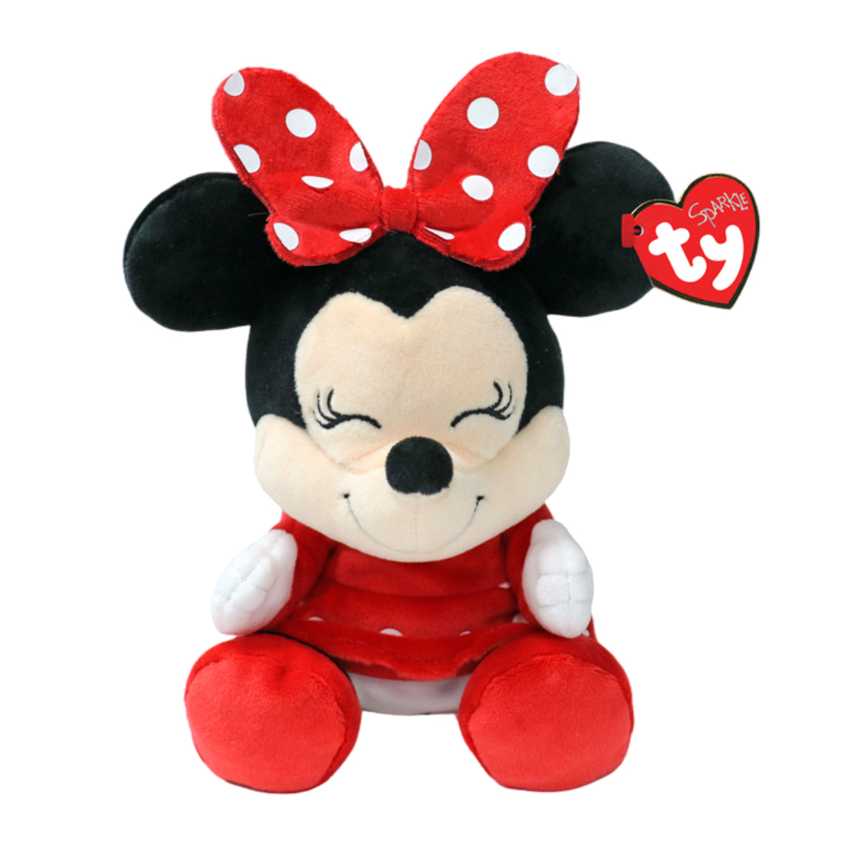 Ty Disney 8" Minnie Mouse Plush Toy - Red/Black