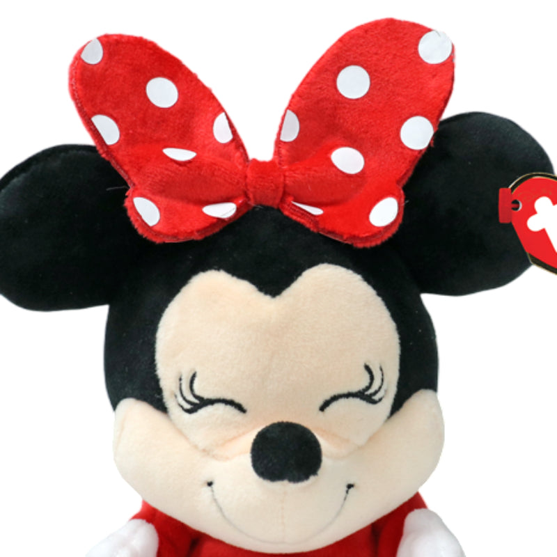 Ty Disney 8" Minnie Mouse Plush Toy - Red/Black