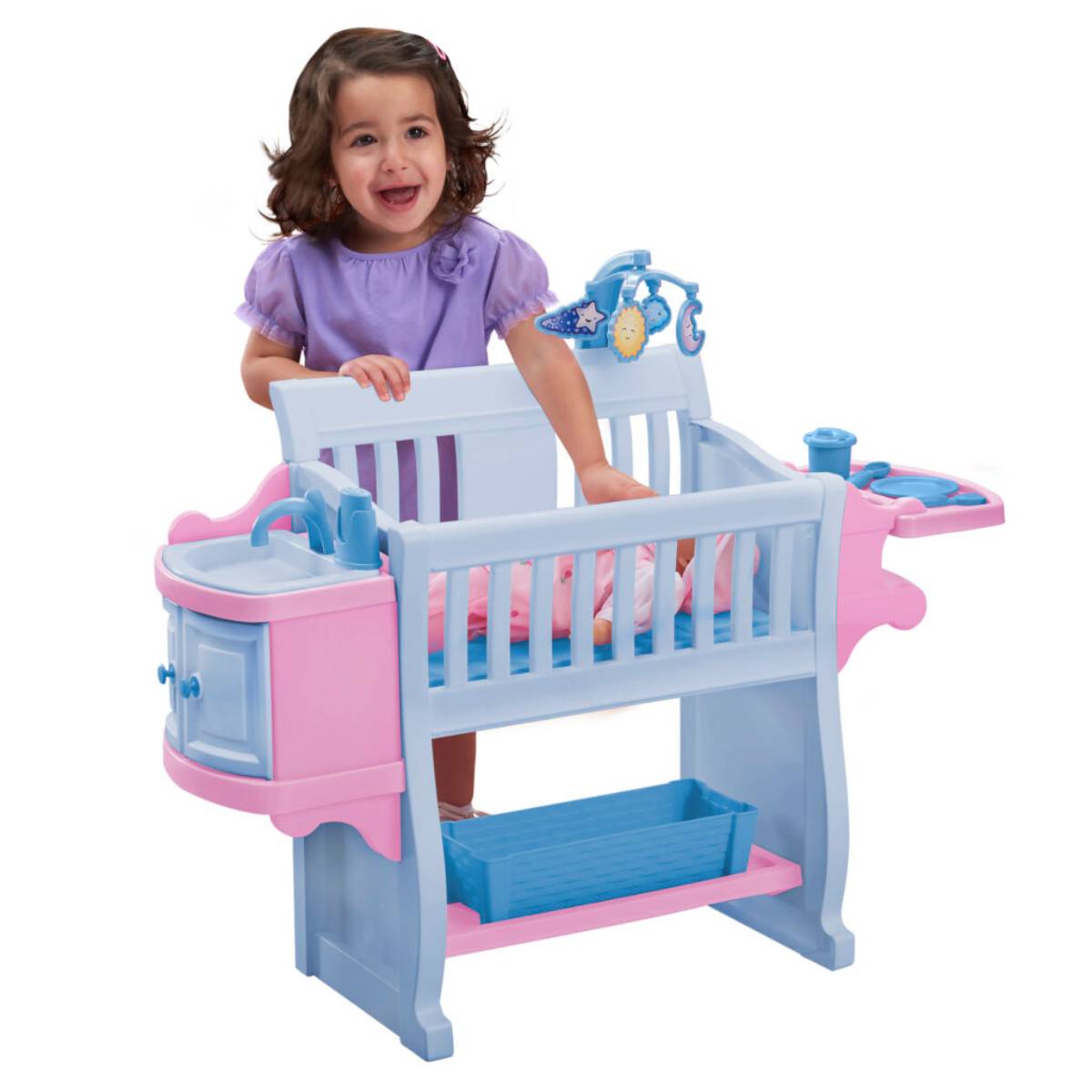 American Plastic Toys My Very Own Nursery Set - Blue/Pink