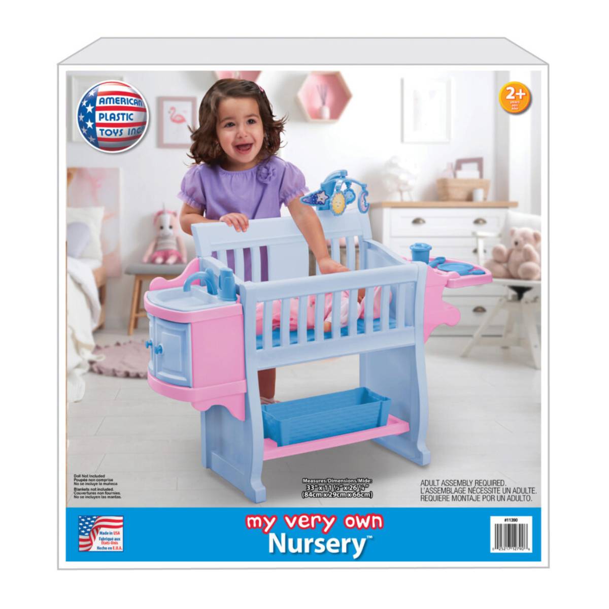 American Plastic Toys My Very Own Nursery Set - Blue/Pink