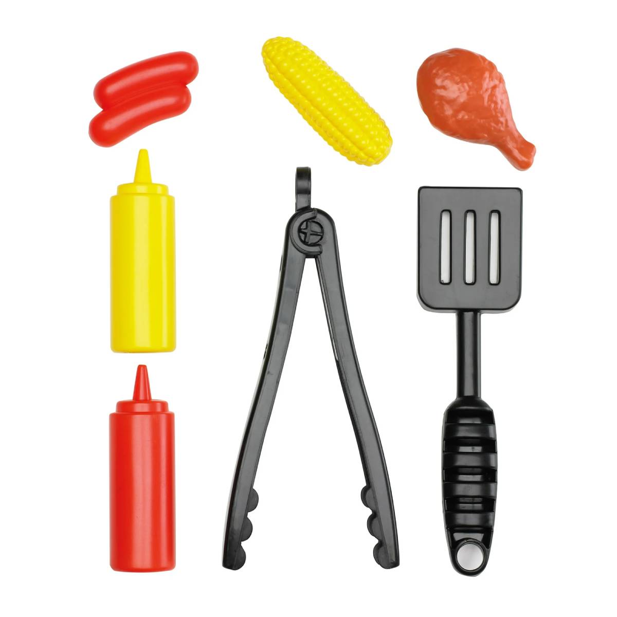 American Plastic Toys My Very Own Grill Set (12 Pieces)- Red/Black