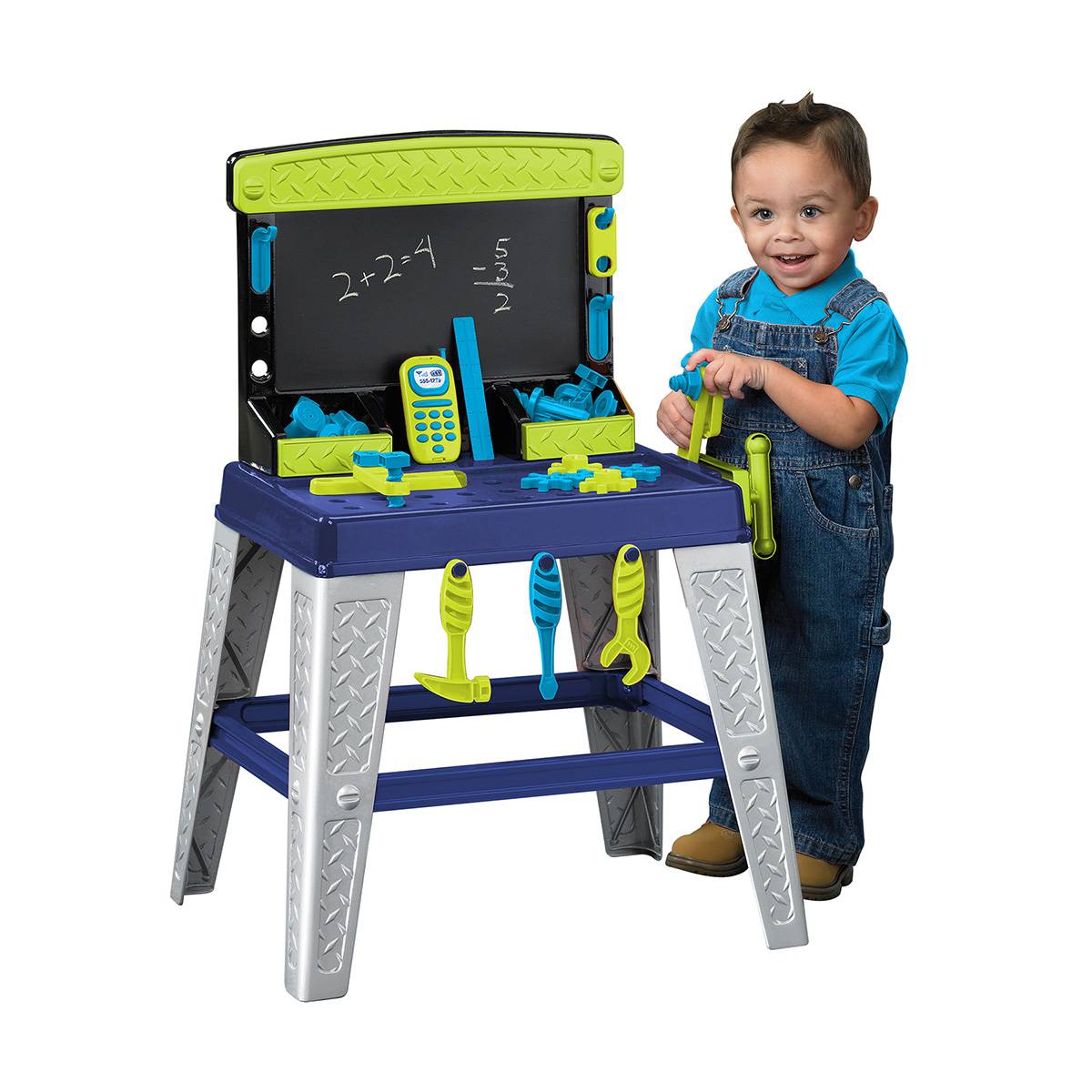 American Plastic Toys My Very Own Tool Bench Set - Blue/Green