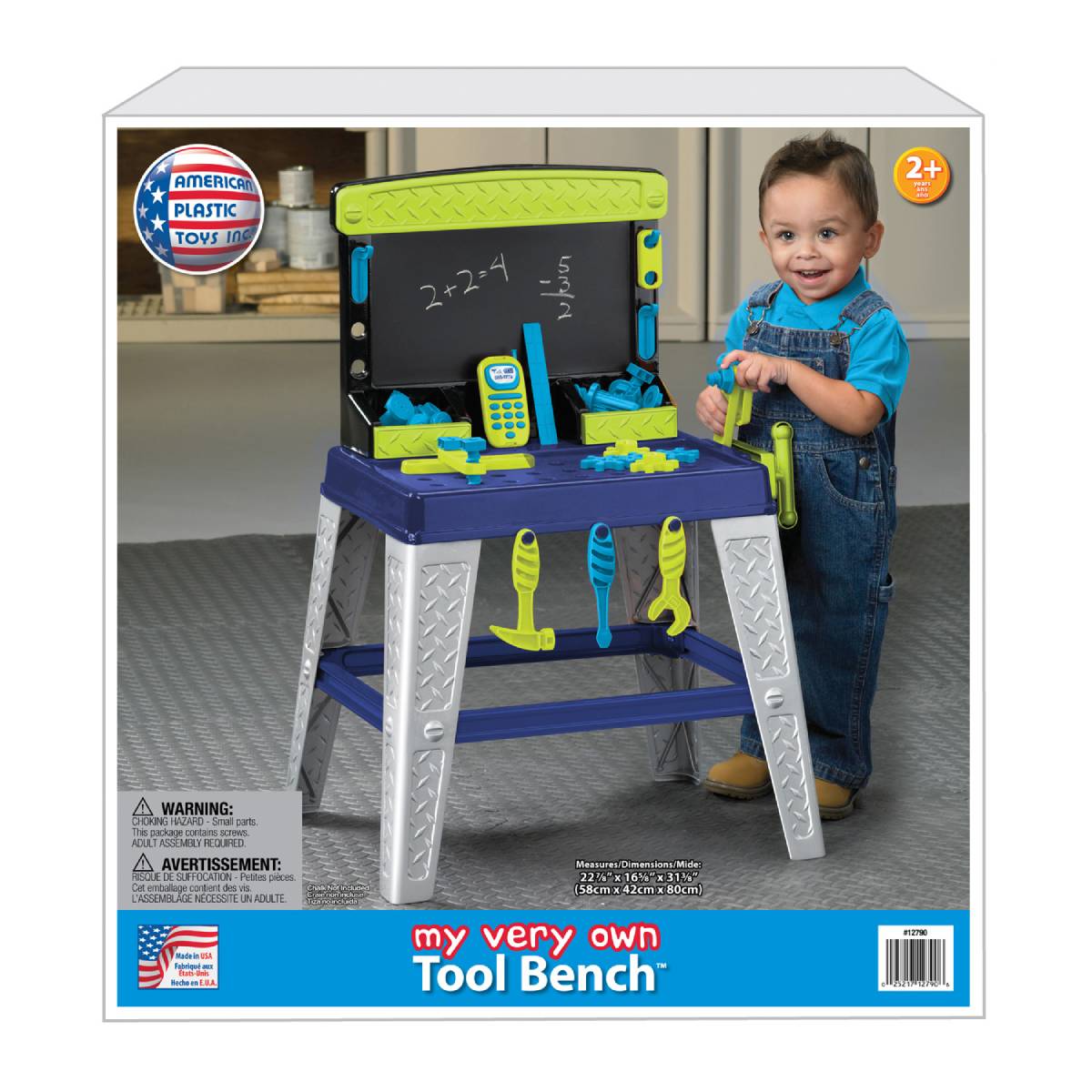 American Plastic Toys My Very Own Tool Bench Set - Blue/Green