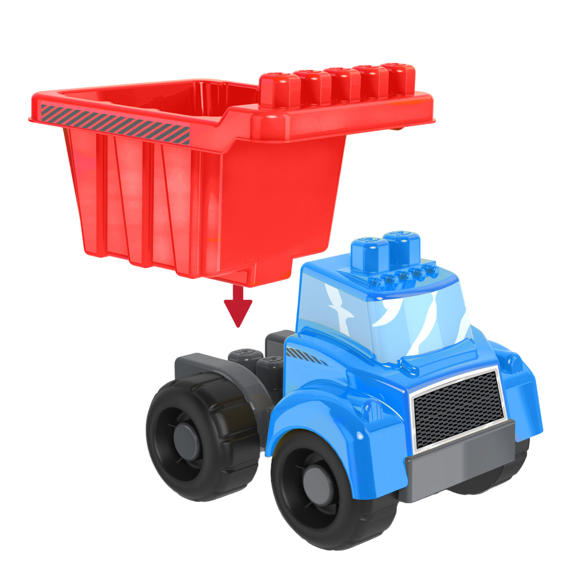Kids@Work Building Blocks Dump Truck Set (10 Pieces)