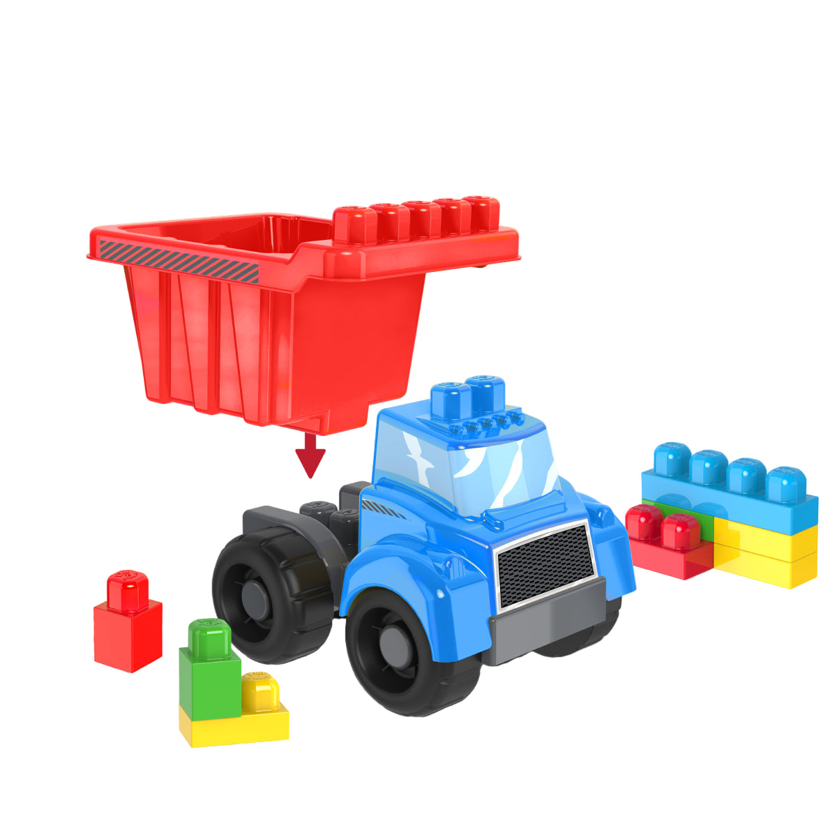 Kids@Work Building Blocks Dump Truck Set (10 Pieces)