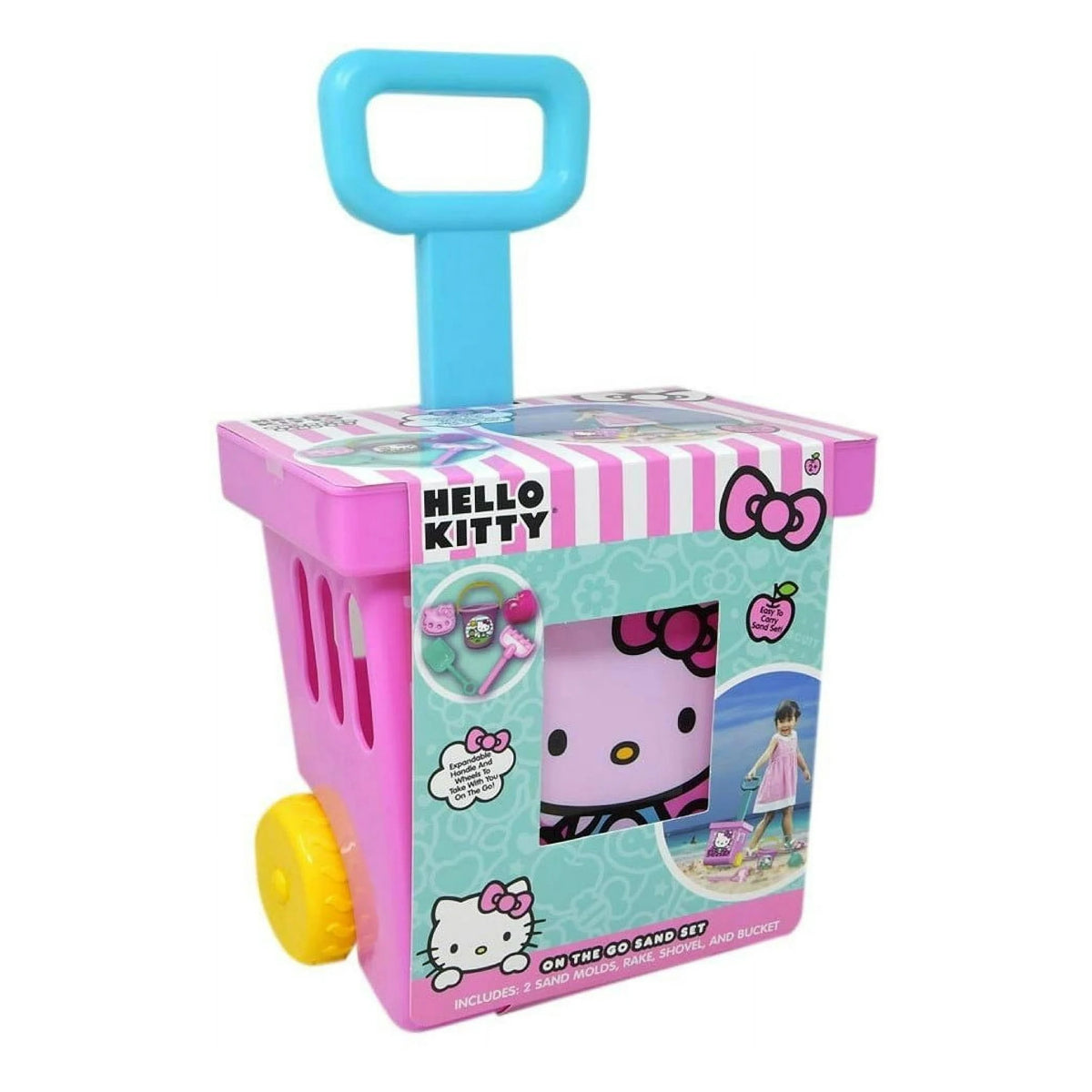 Hello Kitty On The Go Sand Set with Wheels - Pink