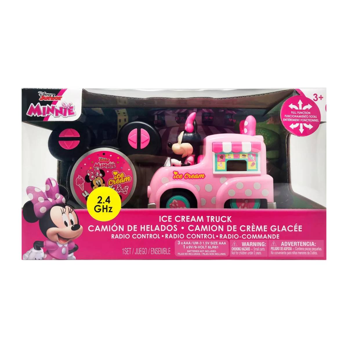 Disney Junior 5.5” Minnie’s Remote Control Ice Cream Truck Toy - Pink